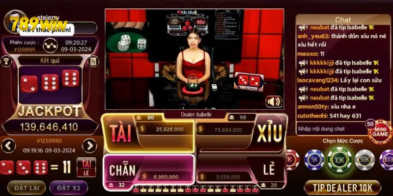 Cách tham gia cá cược tài xỉu 789WIN cơ hội thắng lớn