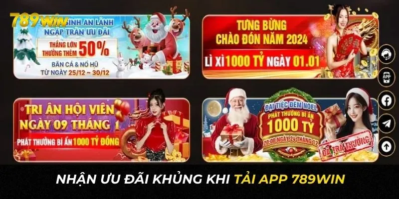 Thành viên tải app 789WIN nhận ưu đãi cực hấp dẫn